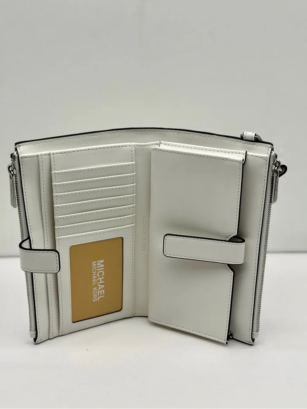 MICHAEL KORS Jet Set Travel Large Double Zip Wallet Wristlet